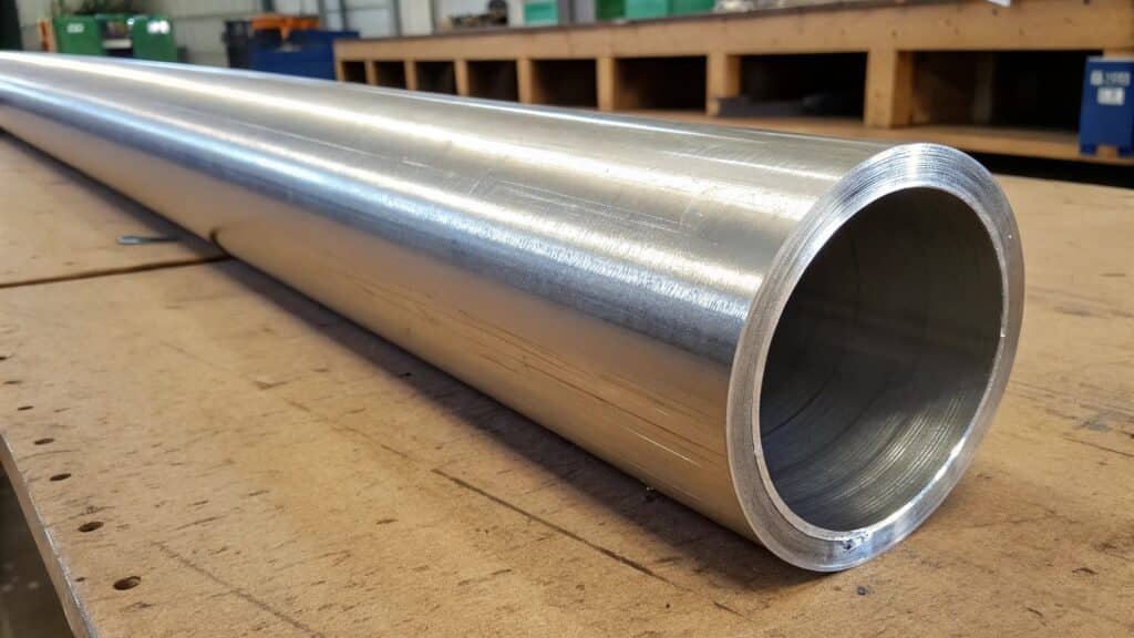 alt text: A piece of 7075-T6 aluminum tube showing its robustness